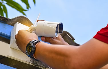 Security camera setup